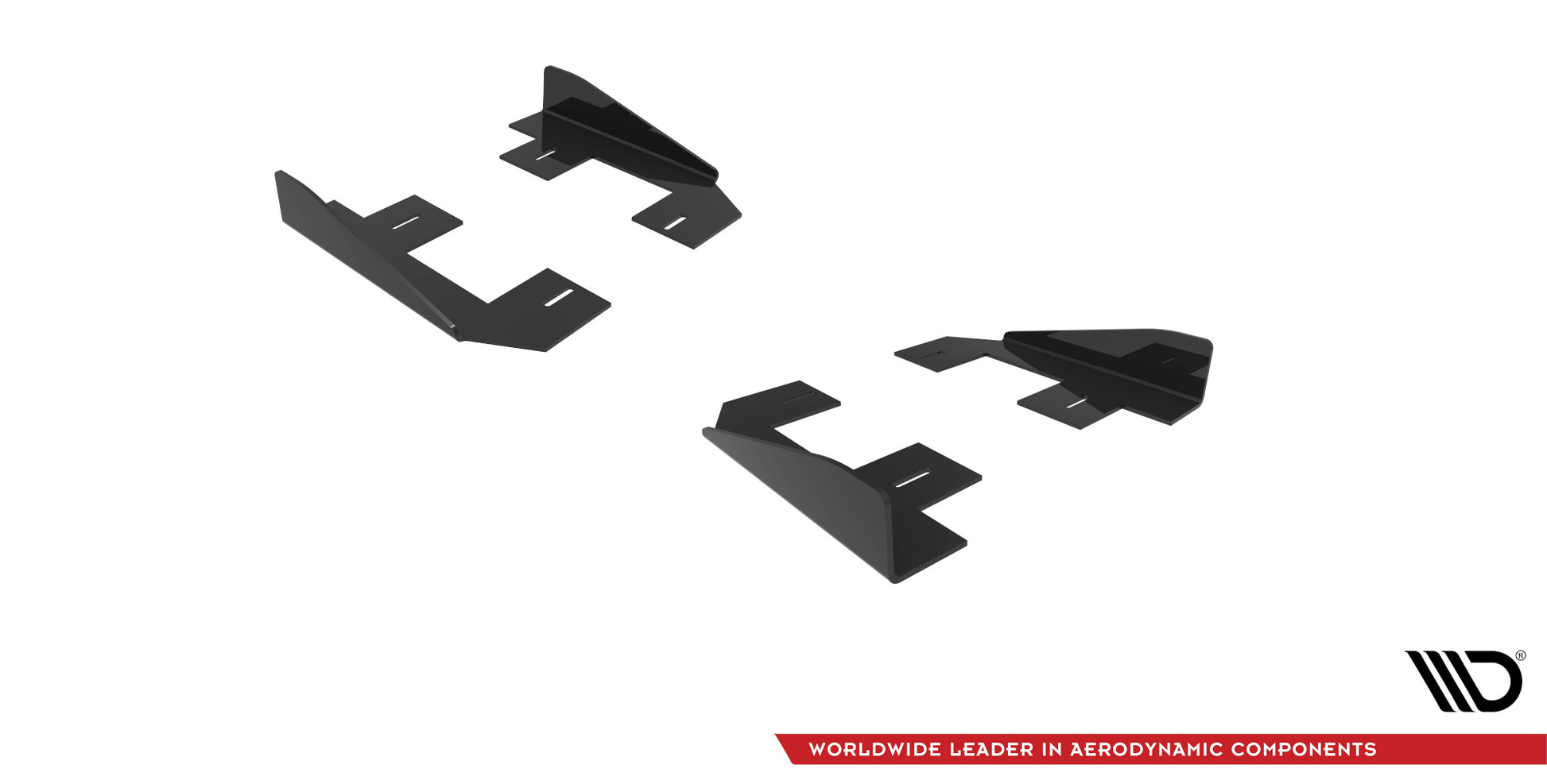 Maxton Side Flaps Audi RS6 Avant C6 schwarz Hochglanz