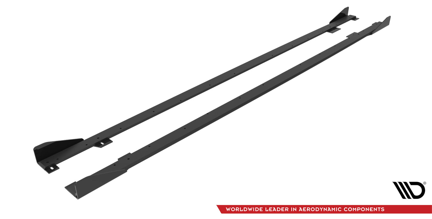 Maxton Street Pro Seitenschweller Ansatz für + Flaps BMW 2 Coupe M-Paket / M240i G42 schwarz Hochglanz