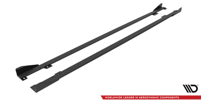 Maxton Street Pro Seitenschweller Ansatz für + Flaps BMW 2 Coupe M-Paket / M240i G42 schwarz Hochglanz