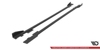Maxton Street Pro Seitenschweller Ansatz für + Flaps BMW 4er Gran Coupe F36 schwarz Hochglanz