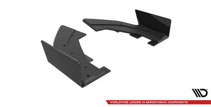 Maxton Street Pro Heck Ansatz Flaps Diffusor +Flaps für Audi RS3 Sportback 8Y schwarz Hochglanz