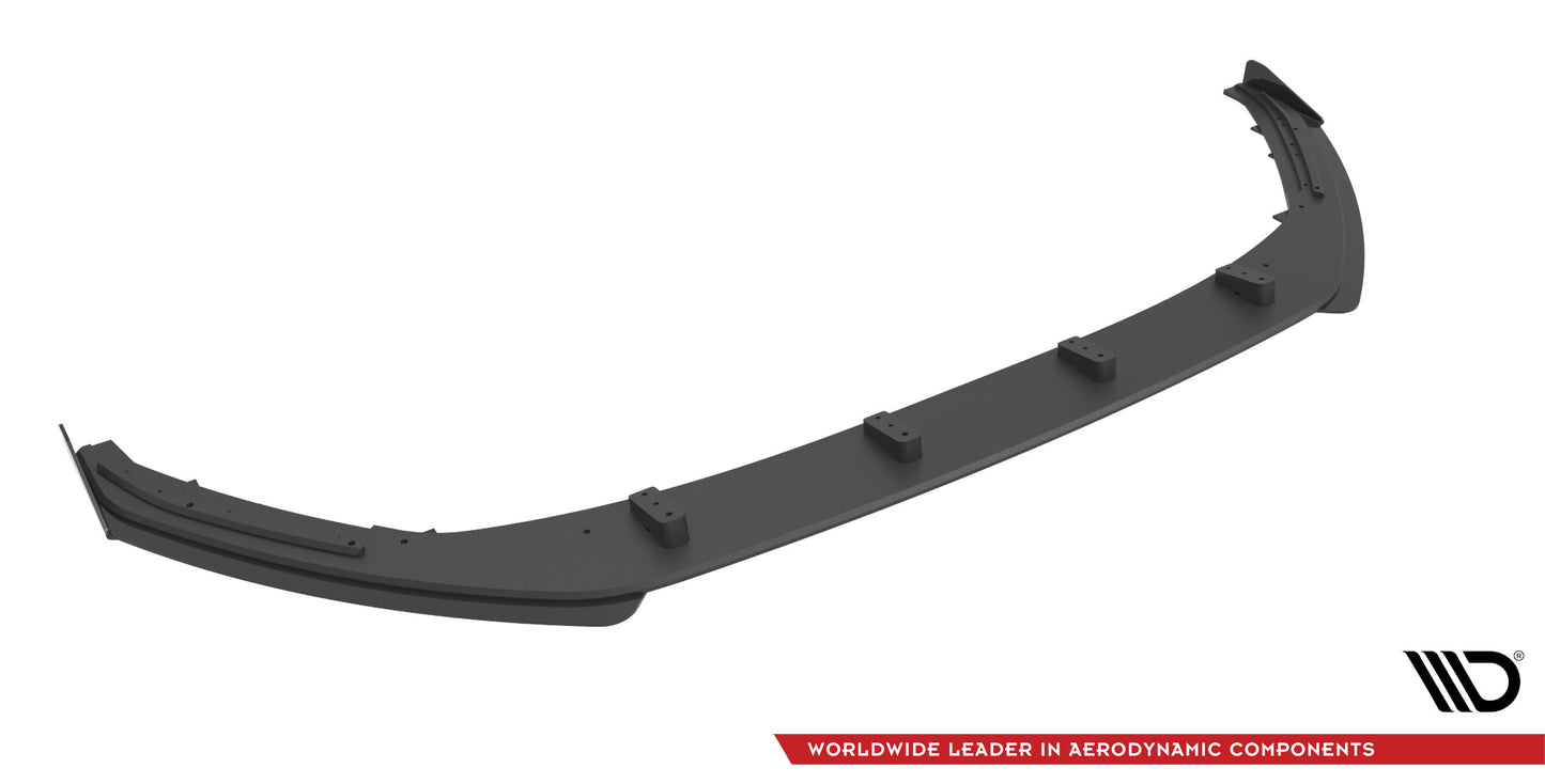 Maxton Street Pro Front Ansatz für +Flaps für + Flaps Audi A3 8Y schwarz Hochglanz