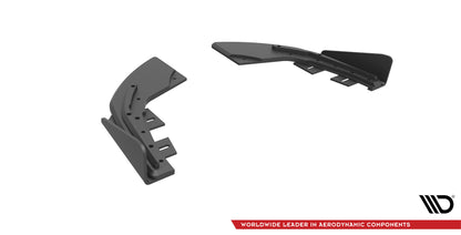 Maxton Street Pro Heck Ansatz Flaps Diffusor +Flaps für Audi S3 Sportback 8V Facelift schwarz Hochglanz