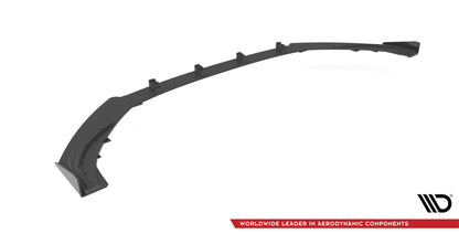 Maxton Street Pro Front Ansatz für +Flaps für V.1 + Flaps Audi S3 / A3 S-Line Sportback 8V Facelift schwarz Hochglanz