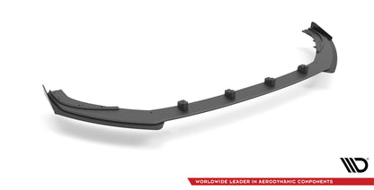 Maxton Street Pro Front Ansatz für +Flaps für V.1 + Flaps Audi S3 / A3 S-Line Sportback 8V Facelift schwarz Hochglanz
