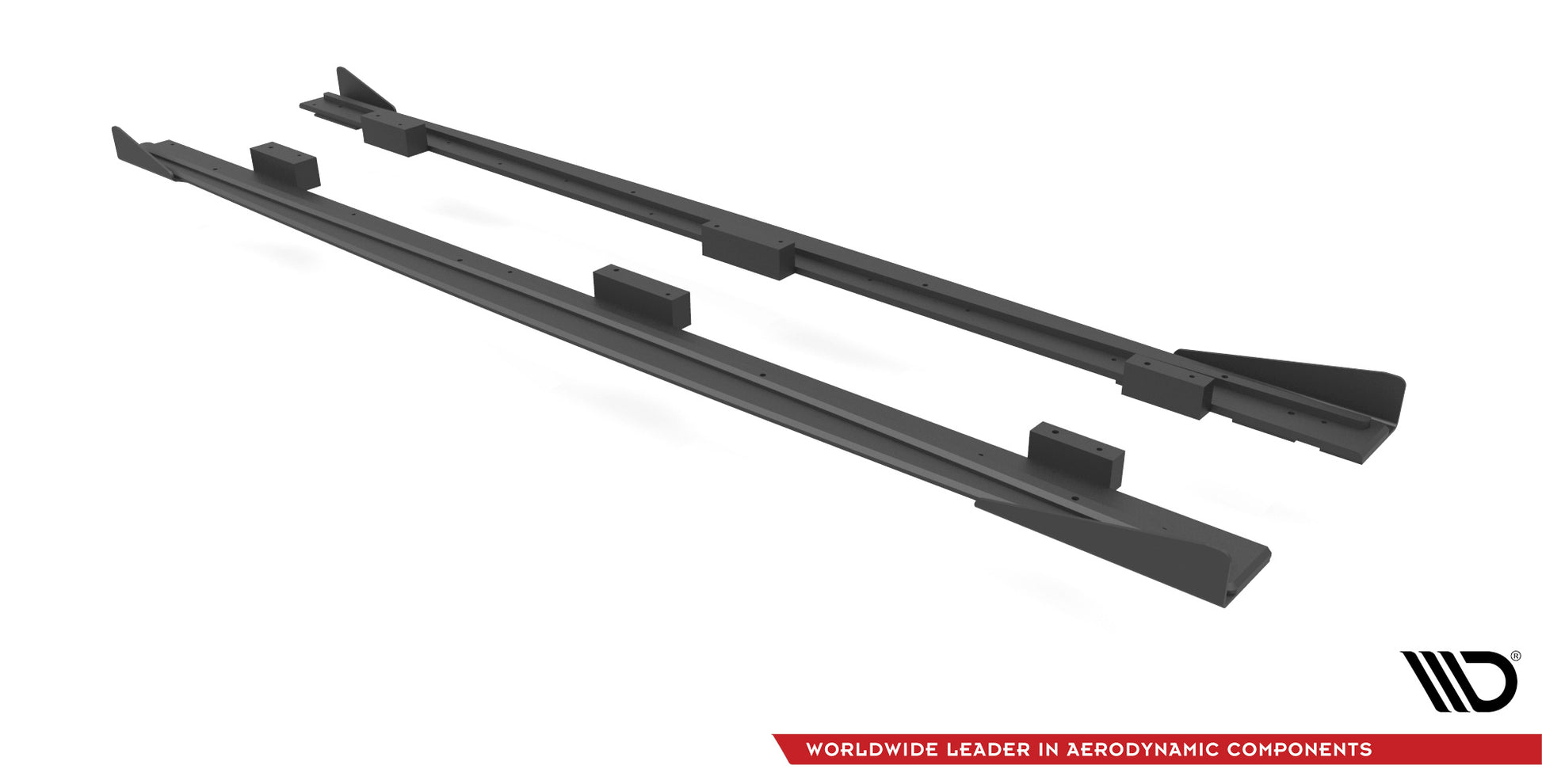 Maxton Street Pro Seitenschweller Ansatz für + Flaps Audi S3 / A3 S-Line Sportback 8V Facelift schwarz Hochglanz