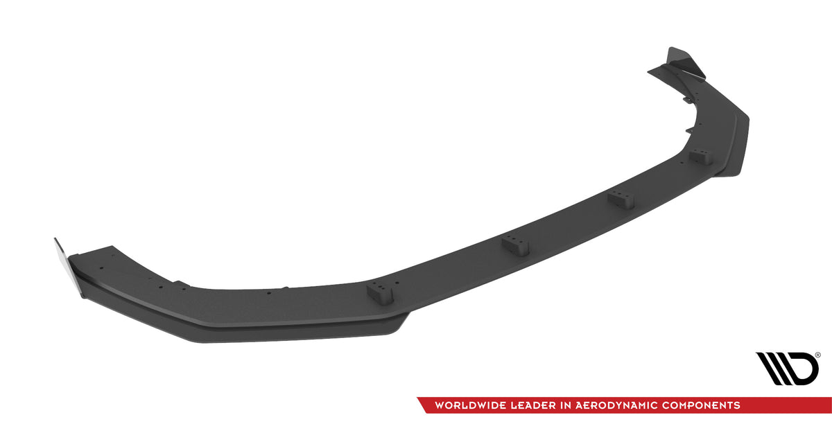 Maxton Street Pro Front Ansatz für +Flaps für V.1 + Flaps Audi RS3 8Y schwarz Hochglanz
