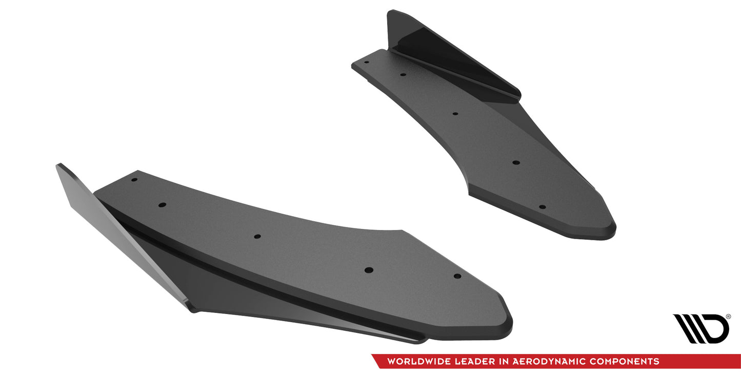 Maxton Street Pro Heck Ansatz Flaps Diffusor +Flaps für Audi S3 Limousine 8Y schwarz Hochglanz