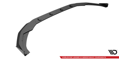 Maxton Street Pro Front Ansatz für +Flaps für V.1 + Flaps Audi S3 / A3 S-Line 8Y schwarz Hochglanz