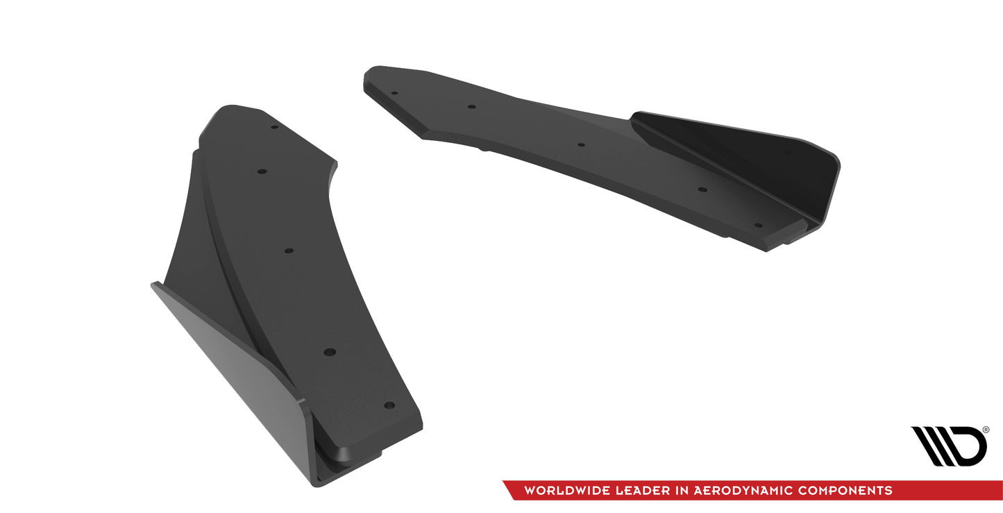 Maxton Street Pro Heck Ansatz Flaps Diffusor +Flaps für Audi S3 Limousine 8Y schwarz Hochglanz