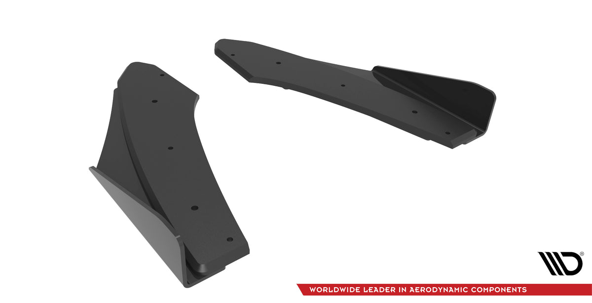 Maxton Street Pro Heck Ansatz Flaps Diffusor +Flaps für Audi S3 Limousine 8Y schwarz Hochglanz