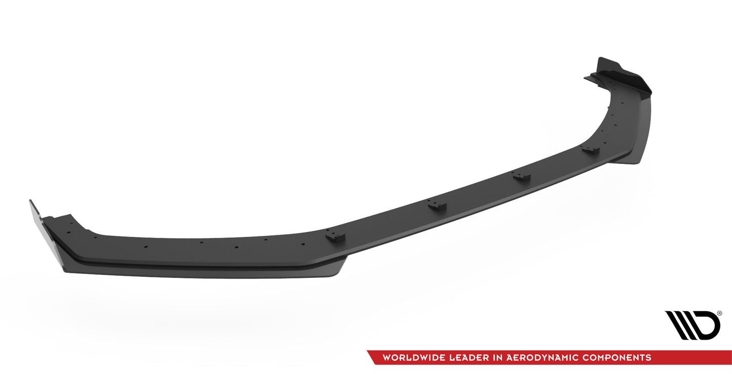 Maxton Street Pro Front Ansatz für +Flaps für V.1 + Flaps Hyundai I20 N Mk3 schwarz Hochglanz