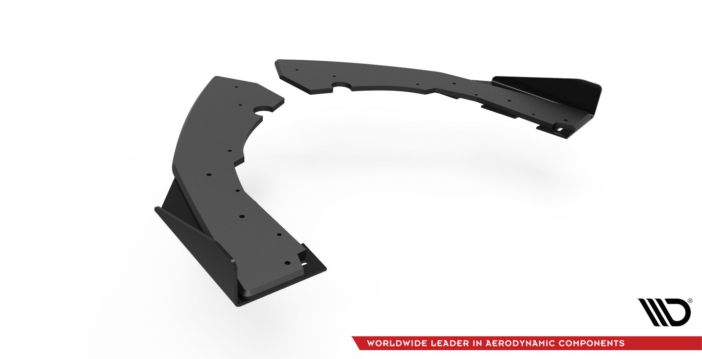 Maxton Street Pro Heck Ansatz Flaps Diffusor +Flaps für BMW M2 F87 schwarz Hochglanz