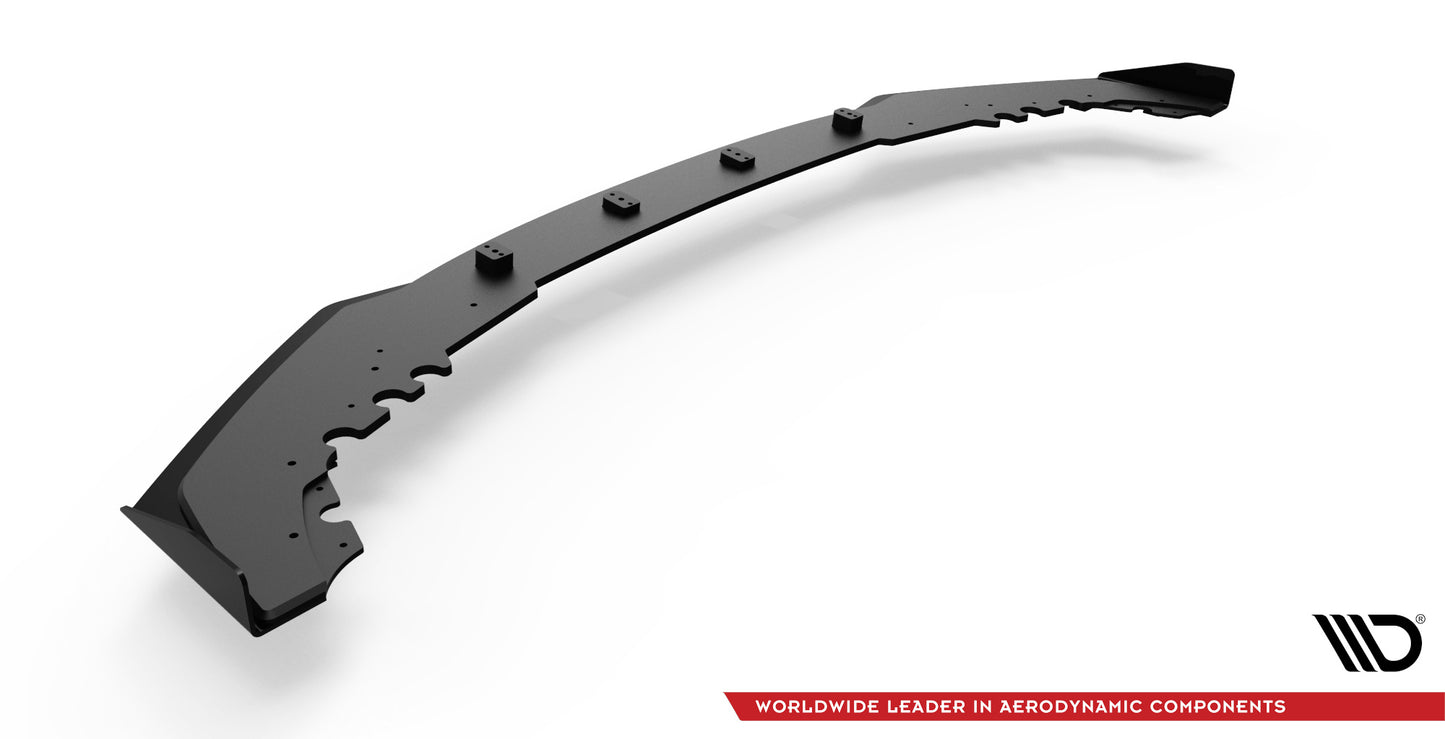 Maxton Street Pro Front Ansatz für +Flaps für V.1 + Flaps BMW M2 Competition F87 schwarz Hochglanz