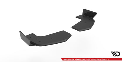 Maxton Street Pro Heck Ansatz Flaps Diffusor +Flaps für Hyundai I20 N Mk3 schwarz Hochglanz