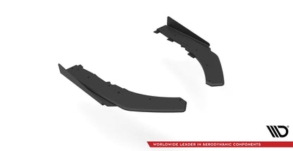 Maxton Street Pro Heck Ansatz Flaps Diffusor +Flaps für BMW 4er M-Paket G22 schwarz Hochglanz