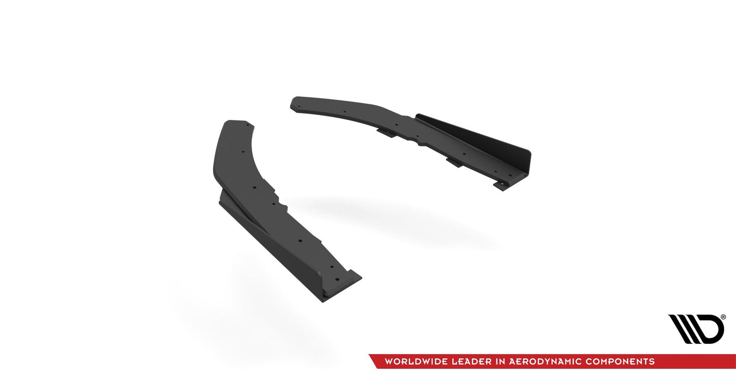 Maxton Street Pro Heck Ansatz Flaps Diffusor +Flaps für BMW 4er M-Paket G22 schwarz Hochglanz
