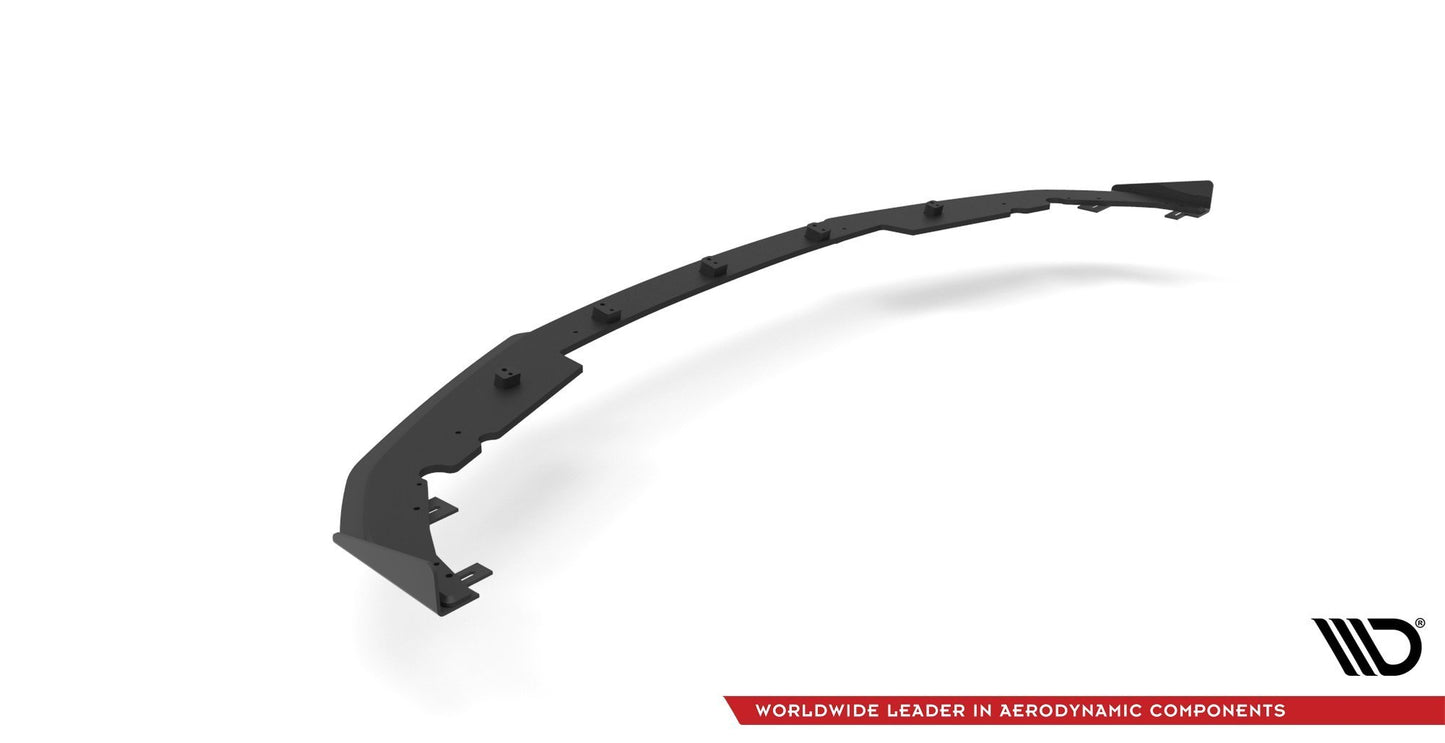 Maxton Street Pro Front Ansatz für +Flaps für BMW 4er M-Paket G22 schwarz Hochglanz