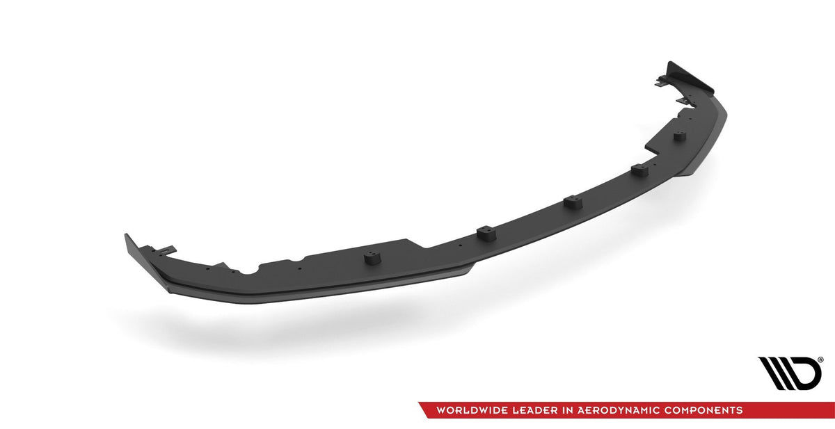 Maxton Street Pro Front Ansatz für +Flaps für BMW 4er M-Paket G22 schwarz Hochglanz