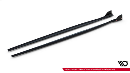 Maxton Seitenschweller Ansatz für V.4 + Flaps BMW 1er M-Paket / M140i F20 Facelift