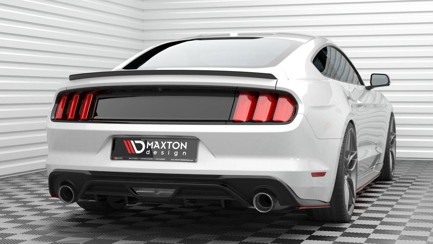 Maxton Heck Ansatz Flaps Diffusor V.2 für Ford Mustang Mk6 Facelift