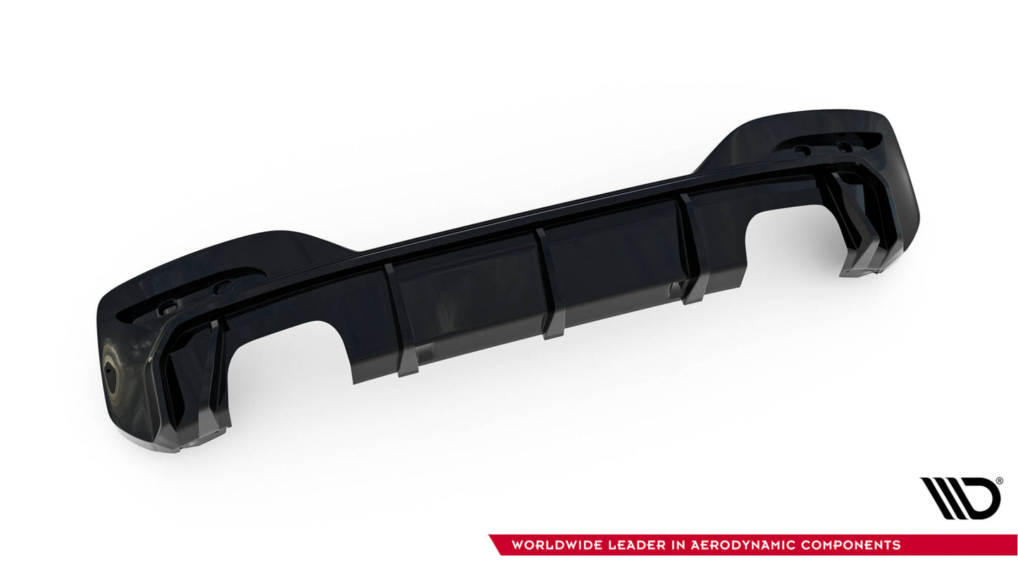 Maxton Diffusor Heck Ansatz für BMW 1er M-Paket / M140i F20 Facelift (Version mit Doppelauspuff auf beiden Seiten)