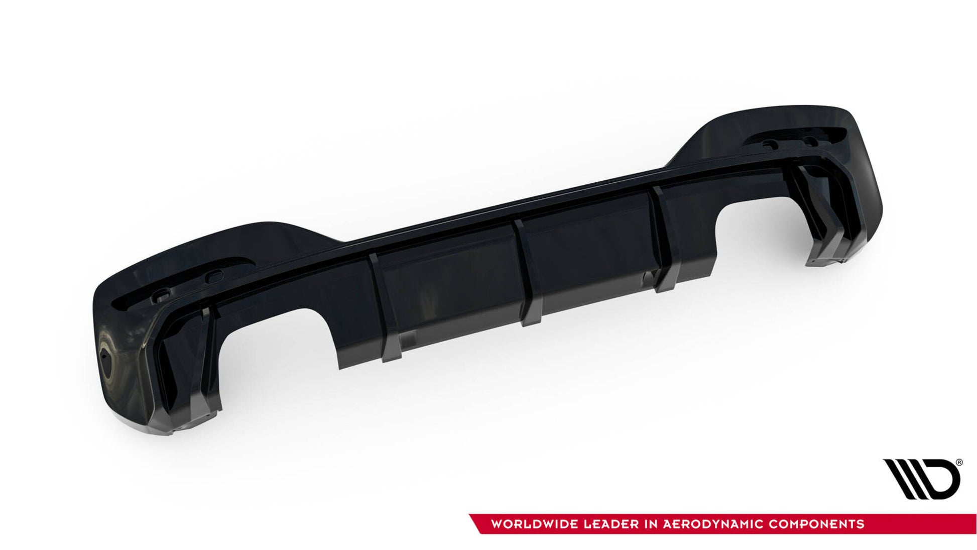 Maxton Diffusor Heck Ansatz für BMW 1er M-Paket / M140i F20 Facelift (Version mit Doppelauspuff auf beiden Seiten)