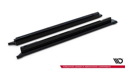 Maxton Seitenschweller Ansatz für Lexus RX F-Sport Mk5 schwarz Hochglanz