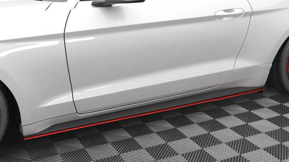 Maxton Seitenschweller Ansatz für V.2 für Ford Mustang Mk6 Facelift