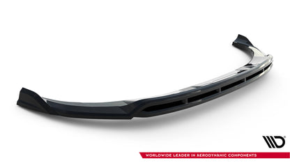 Maxton Front Ansatz für Audi e-Tron S-Line schwarz Hochglanz