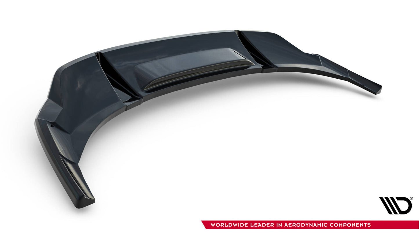 Maxton Mittlerer Diffusor Heck Ansatz DTM Look für Audi e-Tron S-Line schwarz Hochglanz