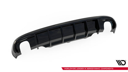 Maxton Diffusor Heck Ansatz für Audi A5 Coupe / Cabrio S-Line 8T (Version mit Einzelauspuff auf beiden Seiten)