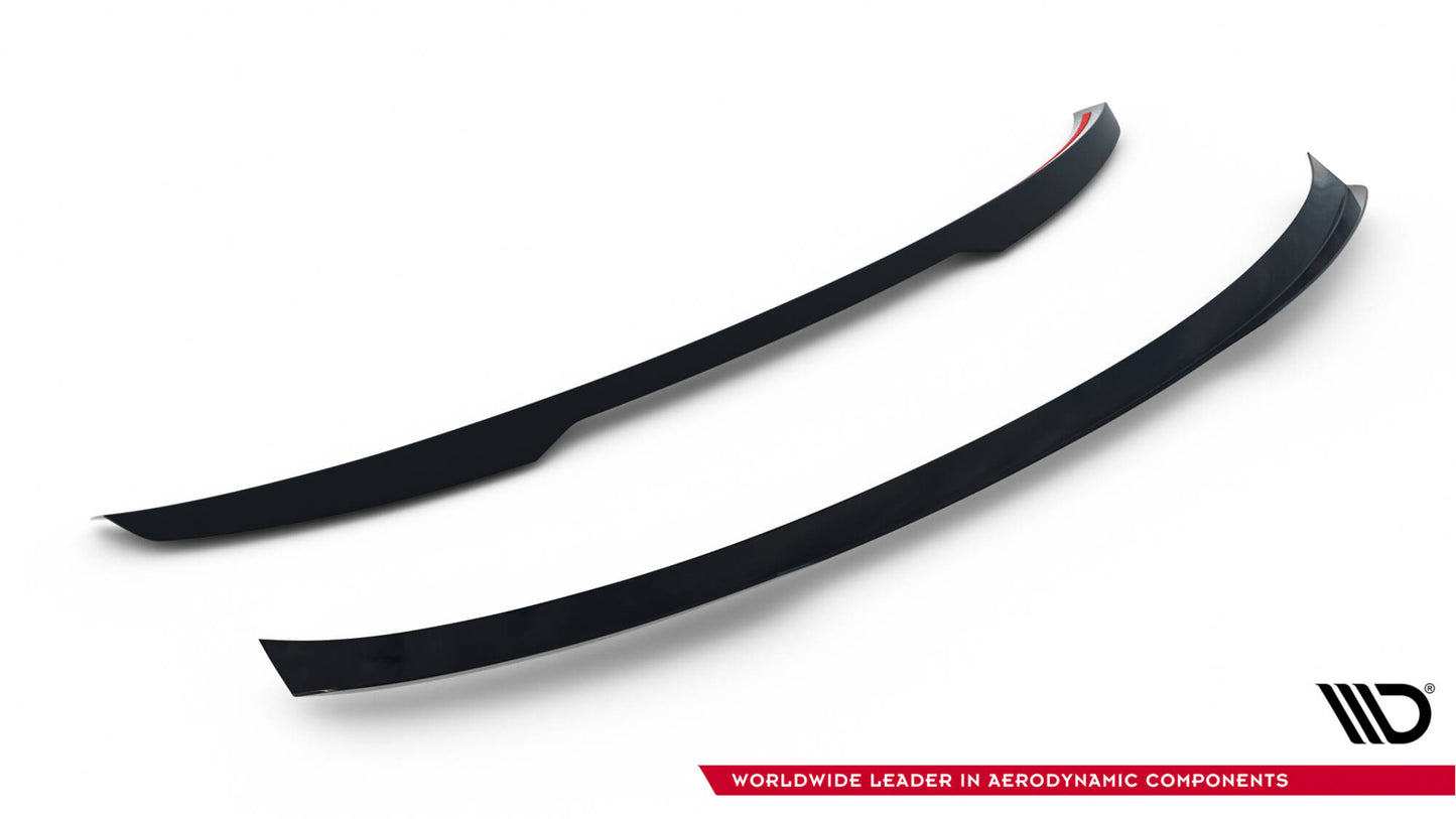 Maxton Spoiler CAP für Audi e-Tron S-Line schwarz Hochglanz