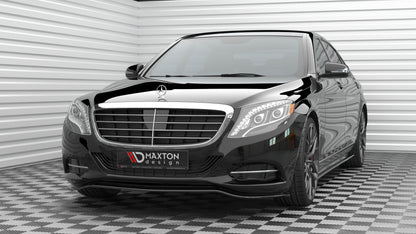 Maxton Front Ansatz V.1 für Mercedes-Benz S W222 schwarz Hochglanz