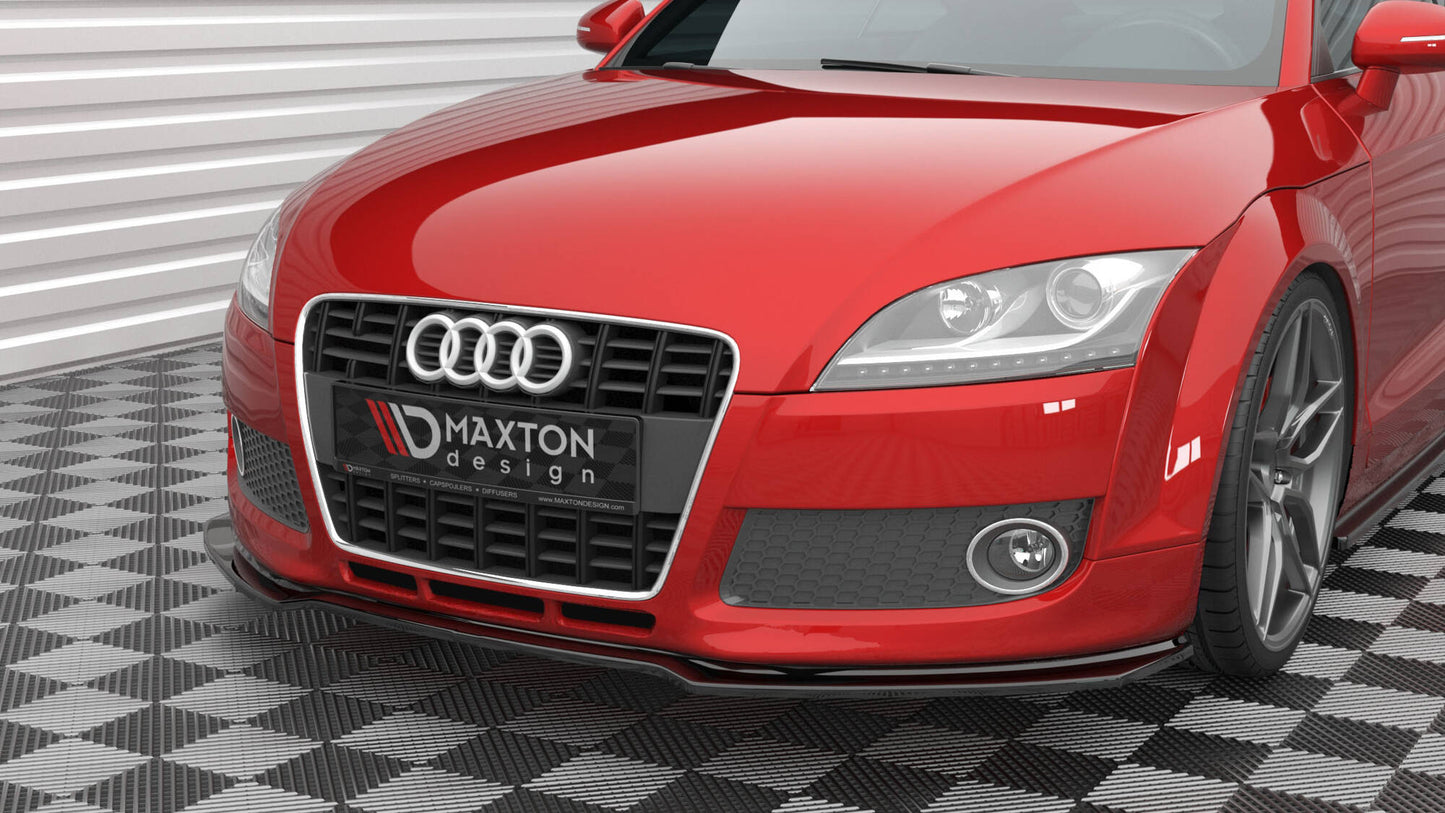 Maxton Front Ansatz V.2 für Audi TT 8J schwarz Hochglanz