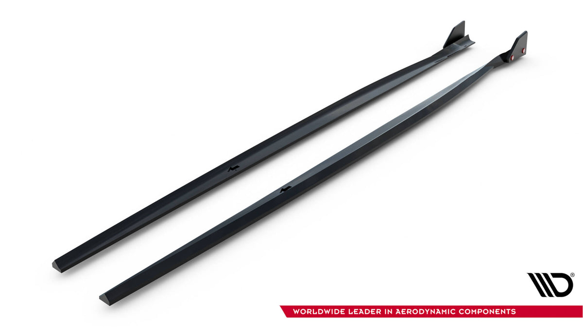 Maxton Seitenschweller Ansatz für V.4 + Flaps BMW 1er M-Paket / M140i F20 Facelift