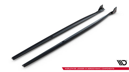 Maxton Seitenschweller Ansatz für V.4 + Flaps BMW 1er M-Paket / M140i F20 Facelift