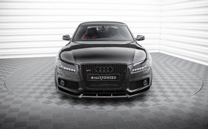 Maxton Front Ansatz V.2 für Audi S5 / A5 S-Line 8T schwarz Hochglanz