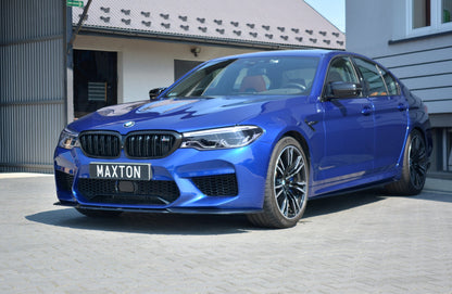 Maxton Front Ansatz V.2 für BMW M5 F90 schwarz Hochglanz