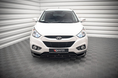 Maxton Front Ansatz für Hyundai ix35 Mk1 schwarz Hochglanz