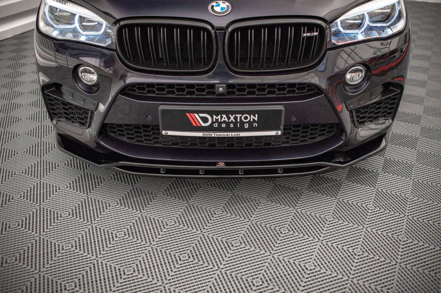 Maxton Front Ansatz V.2 für BMW X5 M F85 / X6 M F86 schwarz Hochglanz