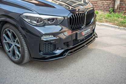Maxton Front Ansatz für BMW X5 G05 M Paket schwarz Hochglanz