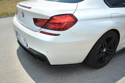 Maxton Mittlerer Diffusor Heck Ansatz für BMW 6er Gran Coupé M Paket DTM LOOK schwarz Hochglanz