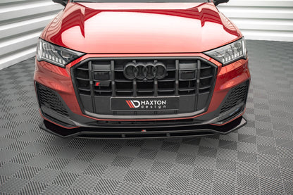 Maxton Front Ansatz für Audi SQ7 /Q7 S-Line Mk2 (4M) Facelift  schwarz Hochglanz