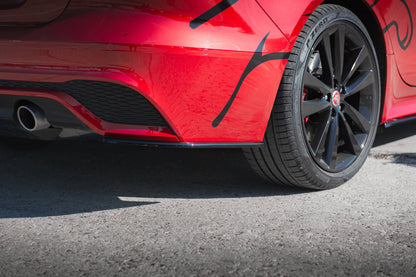Maxton Heck Ansatz Flaps Diffusor für Jaguar XE R-Dynamic X760 Facelift schwarz Hochglanz