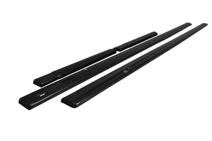 Maxton Seitenschweller Ansatz für Ford Transit Custom Mk1 FL schwarz Hochglanz