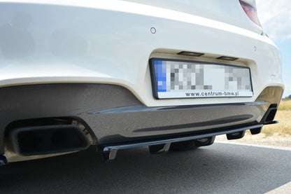 Maxton Mittlerer Diffusor Heck Ansatz für BMW 6er Gran Coupé M Paket DTM LOOK schwarz Hochglanz