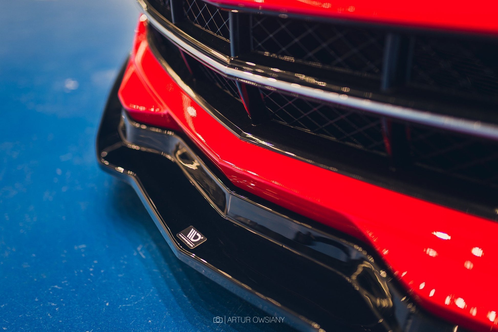 Maxton Front Ansatz für CHEVROLET CORVETTE C7  schwarz Hochglanz