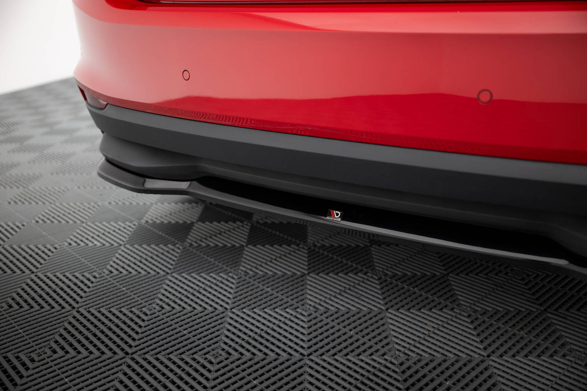 Maxton Hinten Splitter Skoda Fabia Mk4 schwarz Hochglanz