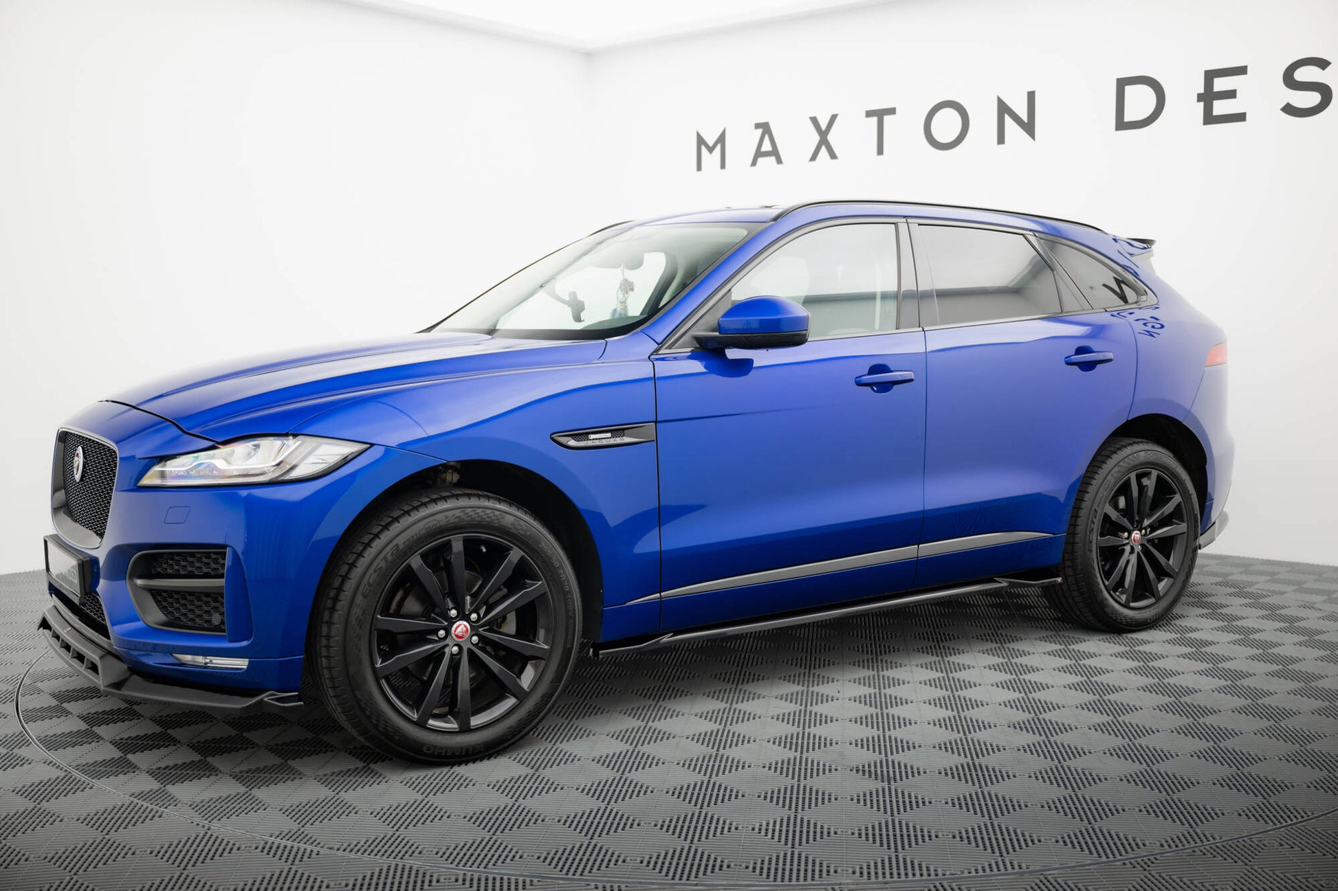 Maxton Seitenschweller Ansatz für Jaguar F-Pace R-Sport Mk1 schwarz Hochglanz